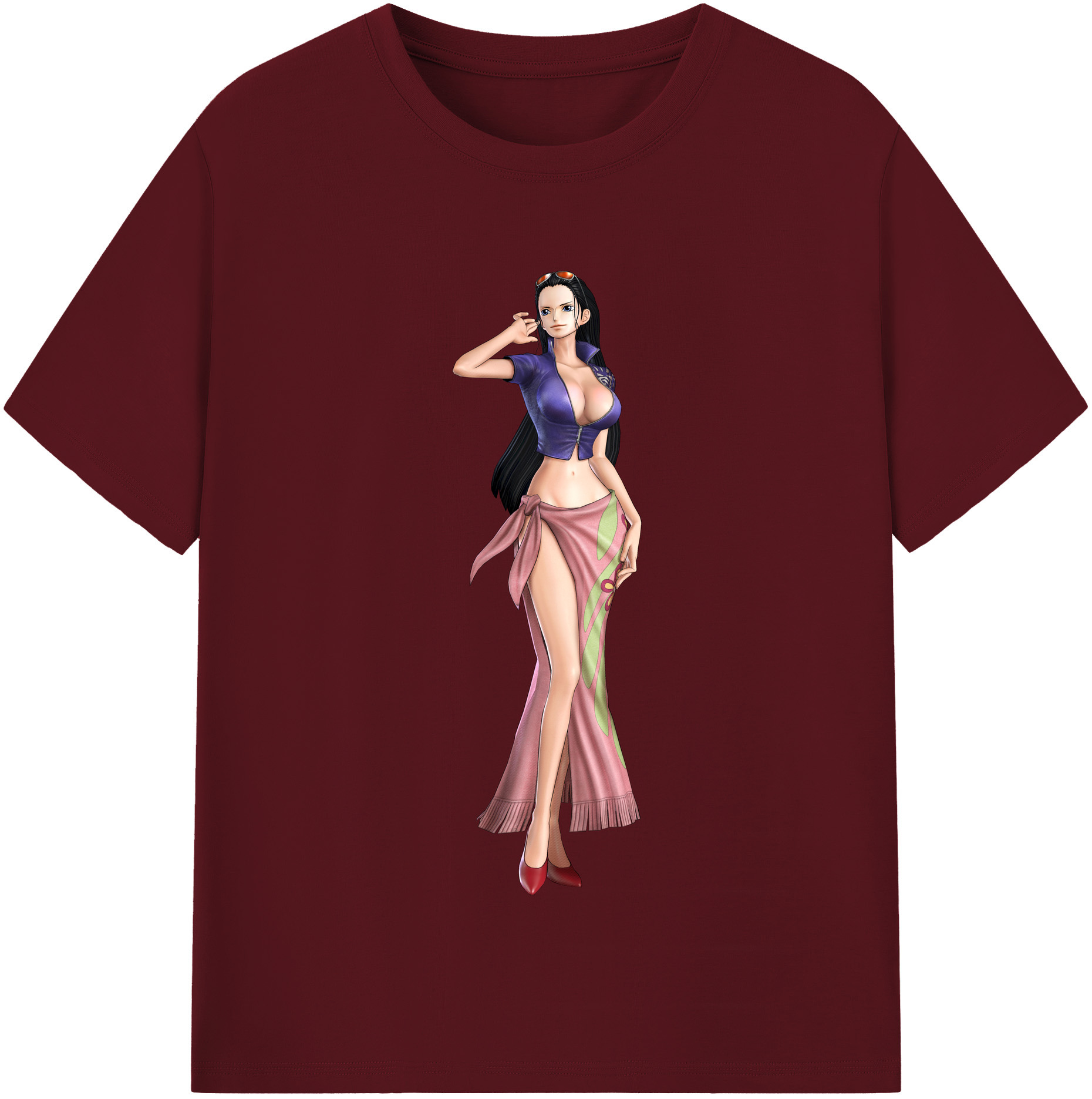 ワンピース ニコ・ロビン ONE PIECE Nico Robin 綿100％半袖Tシャツ（フロントプリント）